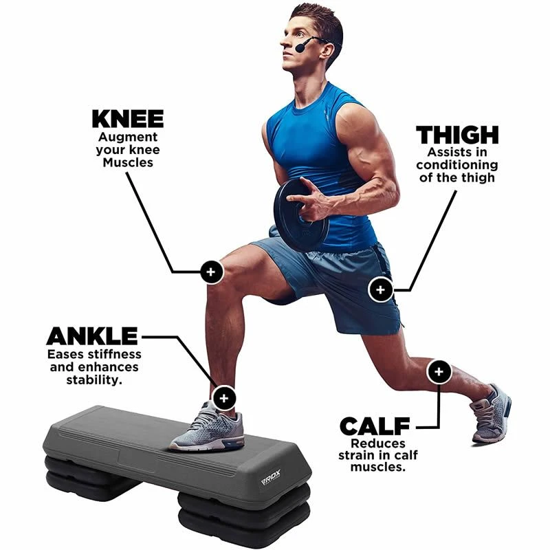 RDX SPORTS RDX GR Aerobic Step Platform With Adjustable Height 5 RDX SPORTS RDX GR Aerobic Step Platform With Adjustable Height - Image 5