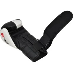RDX SPORTS RDX S4 Boxing Sparring Gloves Hook & Loop Black / White 14 RDX SPORTS RDX S4 Boxing Sparring Gloves Hook & Loop Black / White -Rdxsports Shop s4 black leather boxing gloves 6 4