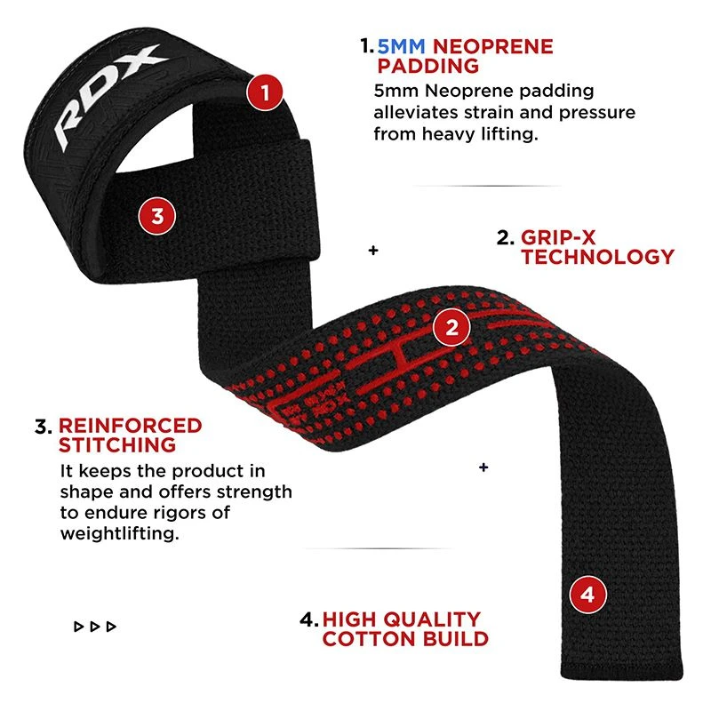 RDX SPORTS RDX S4+ SILICONE GEL COATED NON-SLIP SOLID GRIP WEIGHT LIFTING GYM STRAPS 5 RDX SPORTS RDX S4+ SILICONE GEL COATED NON-SLIP SOLID GRIP WEIGHT LIFTING GYM STRAPS - Image 5