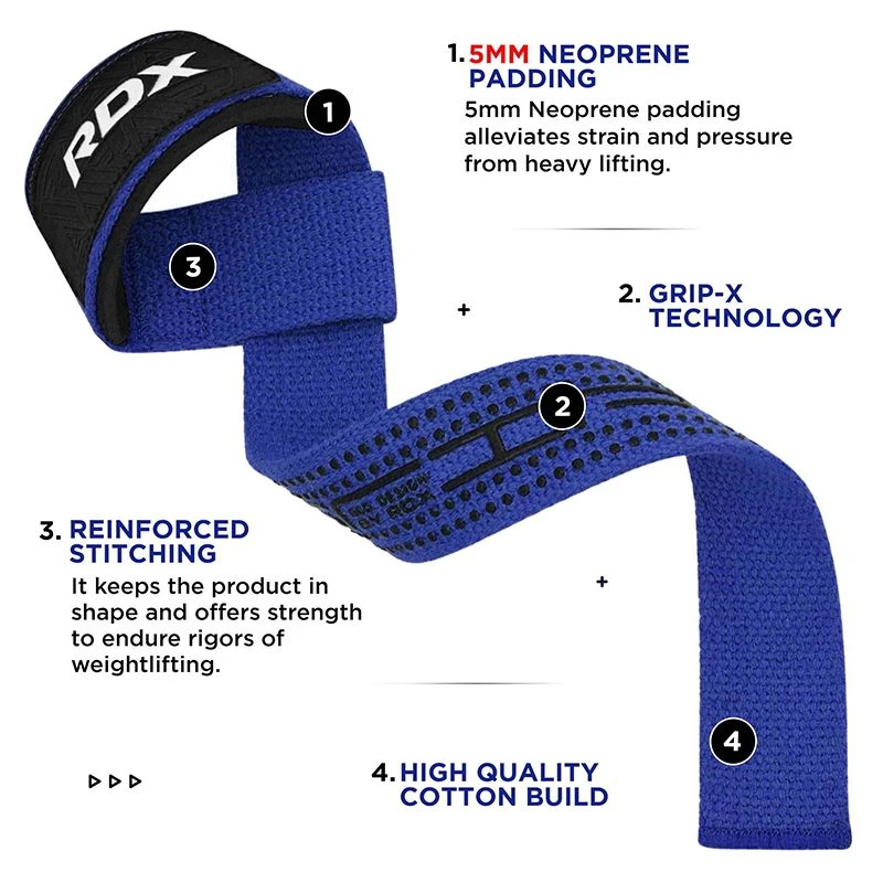 RDX SPORTS RDX S4+ SILICONE GEL COATED NON-SLIP SOLID GRIP WEIGHT LIFTING GYM STRAPS 8 RDX SPORTS RDX S4+ SILICONE GEL COATED NON-SLIP SOLID GRIP WEIGHT LIFTING GYM STRAPS - Image 8