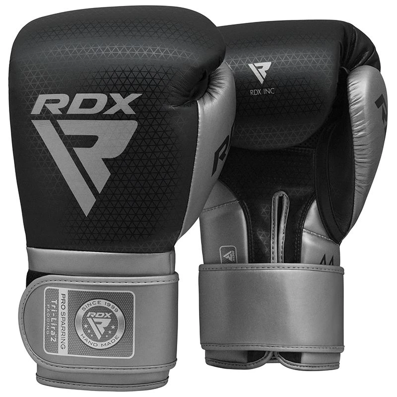 RDX SPORTS RDX L2 Mark Pro Sparring Boxing Gloves Hook And Loop Black / Golden 9 RDX SPORTS RDX L2 Mark Pro Sparring Boxing Gloves Hook And Loop Black / Golden - Image 9