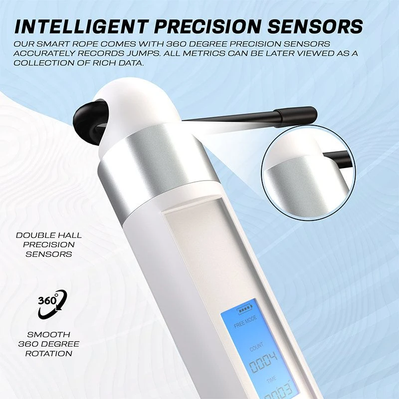 RDX SPORTS RDX 75P Rechargeable 10.3ft Smart Digital Counter Jump Rope With USB & App 4 RDX SPORTS RDX 75P Rechargeable 10.3ft Smart Digital Counter Jump Rope With USB & App - Image 4