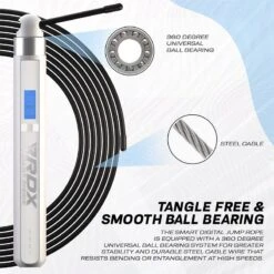 RDX SPORTS RDX 75P Rechargeable 10.3ft Smart Digital Counter Jump Rope With USB & App 13 RDX SPORTS RDX 75P Rechargeable 10.3ft Smart Digital Counter Jump Rope With USB & App -Rdxsports Shop smart skipping rope with hd display digital counter usb and app 6