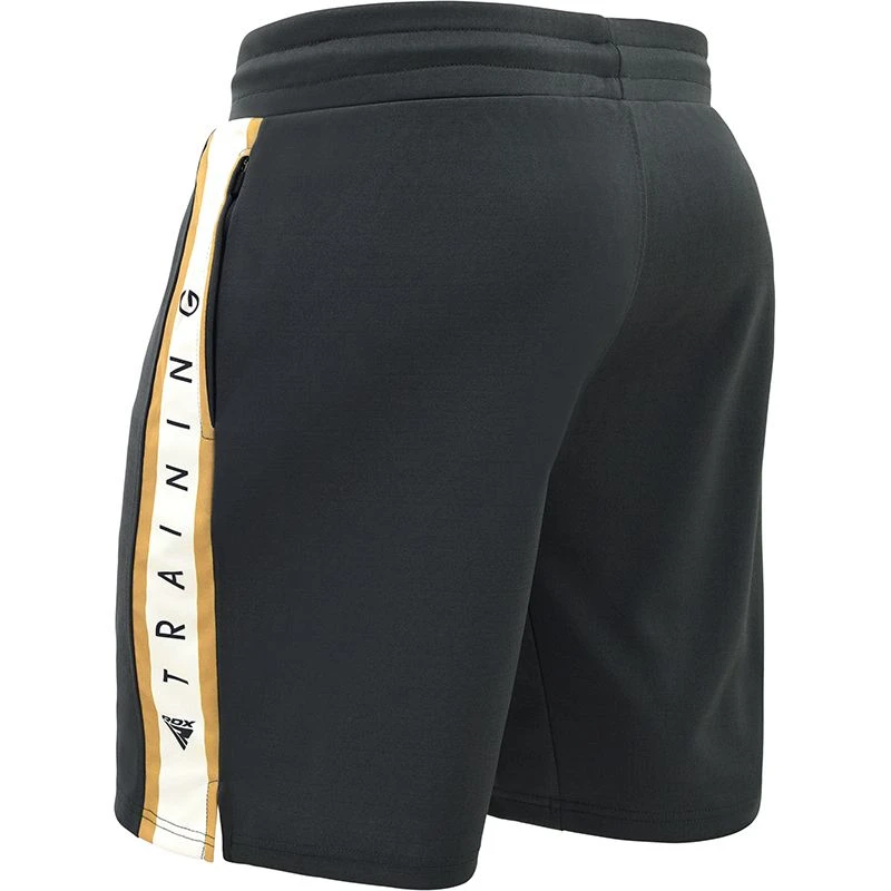 RDX SPORTS RDX T17 AURA MMA Training Shorts Pearl Black / White / Golden 3 RDX SPORTS RDX T17 AURA MMA Training Shorts Pearl Black / White / Golden - Image 3