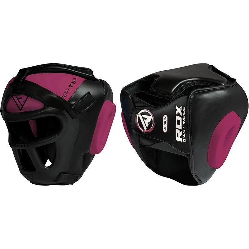 RDX SPORTS RDX T1 Women Full Face Protection Headgear Unbreakable Detachable Cage Guard Pink/Black 2 RDX SPORTS RDX T1 Women Full Face Protection Headgear Unbreakable Detachable Cage Guard Pink/Black - Image 2