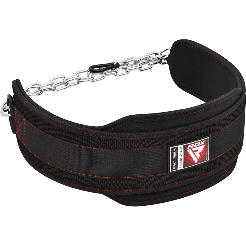RDX SPORTS RDX T7 Weight Training Dipping Belt With Chain 3 RDX SPORTS RDX T7 Weight Training Dipping Belt With Chain - Image 3