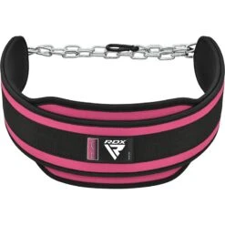 RDX SPORTS RDX T7 Weight Training Dipping Belt With Chain 23 RDX SPORTS RDX T7 Weight Training Dipping Belt With Chain -Rdxsports Shop t7 weight training dipping belt with chain pink 3 1