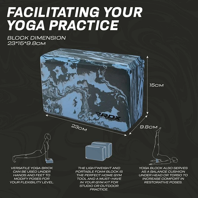 RDX SPORTS RDX UB EVA Foam High Density Non-Slips Yoga Block 7 RDX SPORTS RDX UB EVA Foam High Density Non-Slips Yoga Block - Image 7