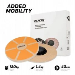 RDX SPORTS RDX W1 Wooden Wobble Round Balance Board 18 RDX SPORTS RDX W1 Wooden Wobble Round Balance Board -Rdxsports Shop w1 yellow wooden balance board 5
