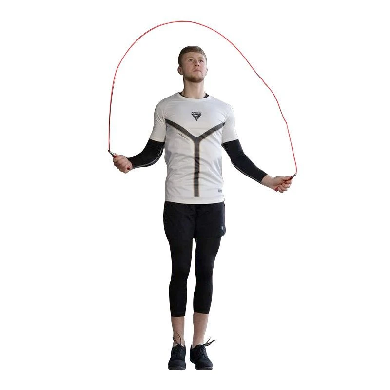 RDX SPORTS RDX W2 Adjustable 10.3ft Skipping Rope With Non-Slip Aluminum Handles 2 RDX SPORTS RDX W2 Adjustable 10.3ft Skipping Rope With Non-Slip Aluminum Handles - Image 2