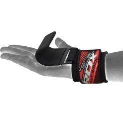 RDX SPORTS RDX W5 Non-Slip Heavy Duty Hook Straps For Bodybuilding & Powerlifting Black -Rdxsports Shop w5 weight lifting hook straps 3
