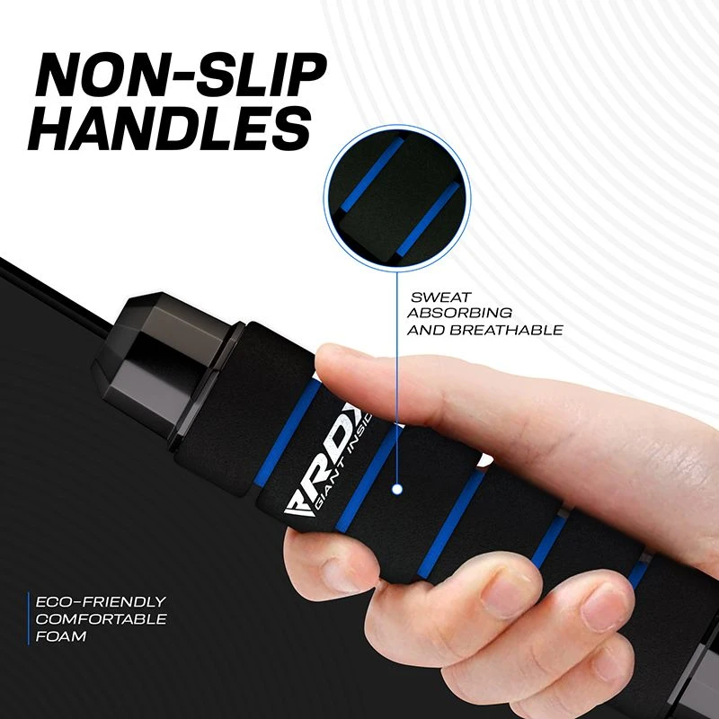 RDX SPORTS RDX W1 Jump Rope With Foam Handles 8 RDX SPORTS RDX W1 Jump Rope With Foam Handles - Image 8