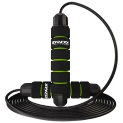 RDX SPORTS RDX W1 Jump Rope With Foam Handles 18 RDX SPORTS RDX W1 Jump Rope With Foam Handles -Rdxsports Shop weighted skipping rope with foam handles for fitness green 1 2