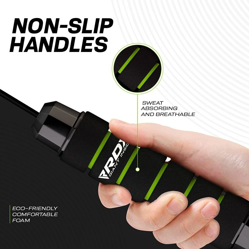 RDX SPORTS RDX W1 Jump Rope With Foam Handles 10 RDX SPORTS RDX W1 Jump Rope With Foam Handles - Image 10