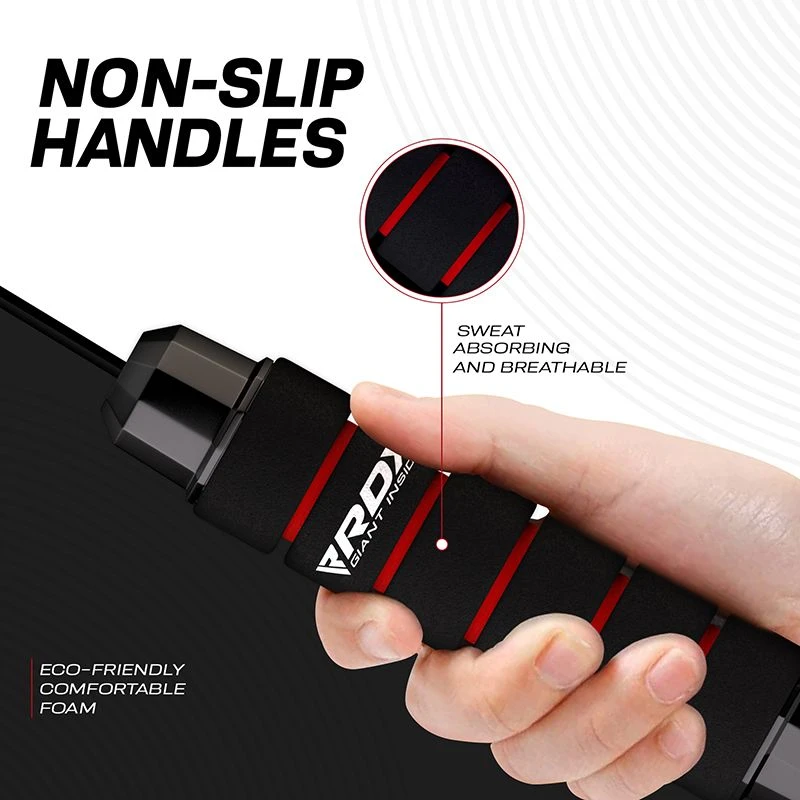 RDX SPORTS RDX W1 Jump Rope With Foam Handles 4 RDX SPORTS RDX W1 Jump Rope With Foam Handles - Image 4