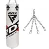 RDX SPORTS RDX F10 4ft / 5ft White Training Punch Bag For Boxing & MMA Set