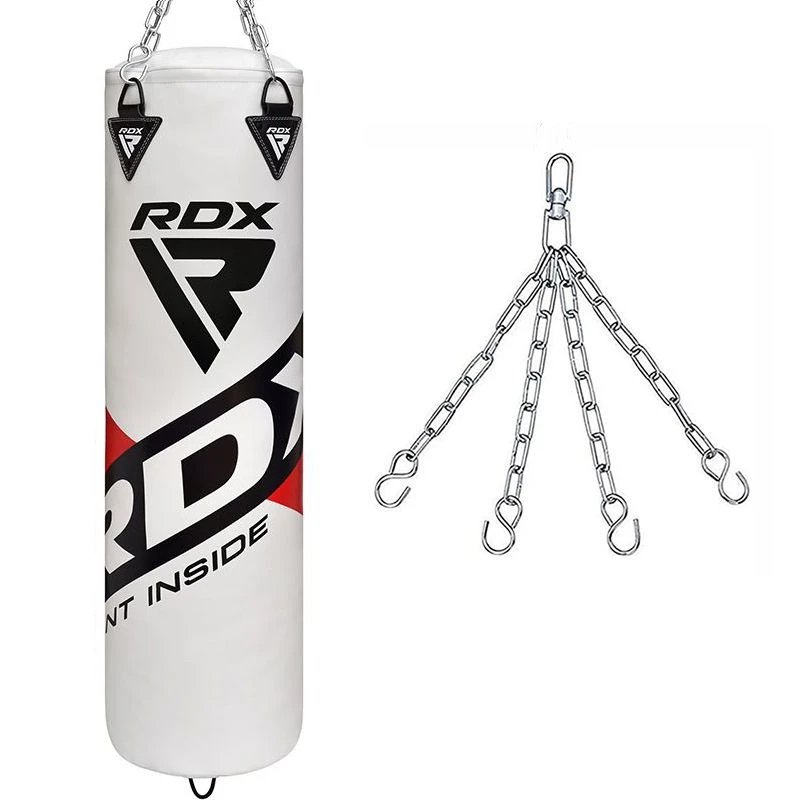 RDX SPORTS RDX F10 4ft / 5ft White Training Punch Bag For Boxing & MMA Set 1 RDX SPORTS RDX F10 4ft / 5ft White Training Punch Bag For Boxing & MMA Set