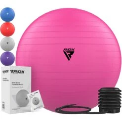 RDX SPORTS RDX B1 Inflatable Anti-Slip Yoga Ball With Portable Foot Air Pump 15 RDX SPORTS RDX B1 Inflatable Anti-Slip Yoga Ball With Portable Foot Air Pump -Rdxsports Shop yoga ball pink for home workout gym fitness 7