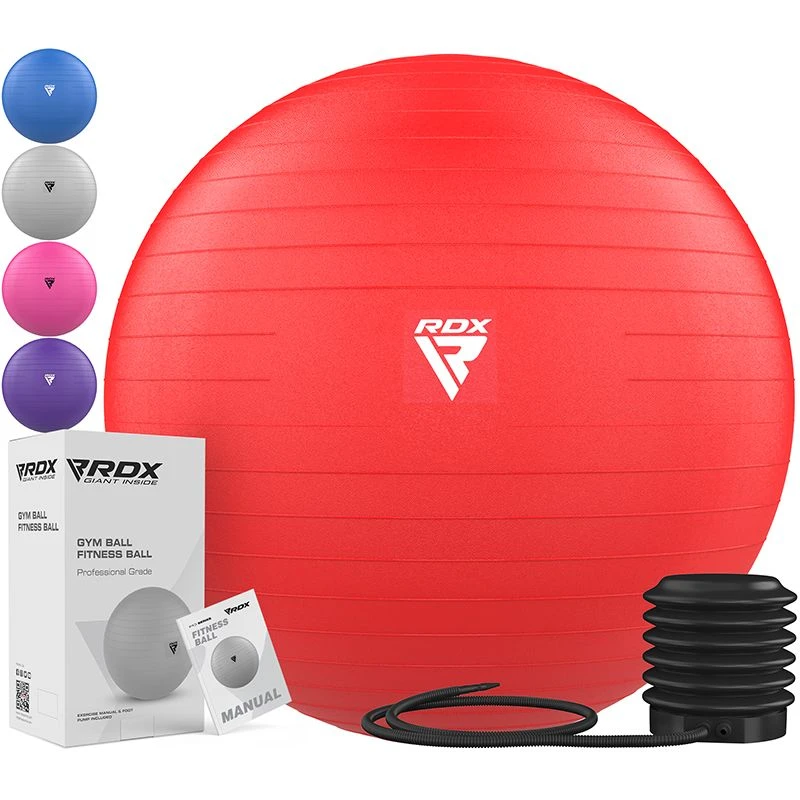 RDX SPORTS RDX B1 Inflatable Anti-Slip Yoga Ball With Portable Foot Air Pump 1 RDX SPORTS RDX B1 Inflatable Anti-Slip Yoga Ball With Portable Foot Air Pump
