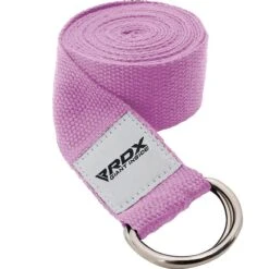 RDX SPORTS RDX P8 Non-Slip Cotton Yoga Strap With Rust Proof Steel D-Ring Buckle -Rdxsports Shop yoga strap pink 1